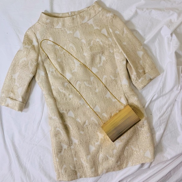 VINTAGE Doncaster Collection Brocade Mini Dress - Picture 9 of 15